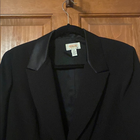 Talbots Black Dress and Structured Blazer with Notched Lapel Size 12 Petite - Picture 6 of 10